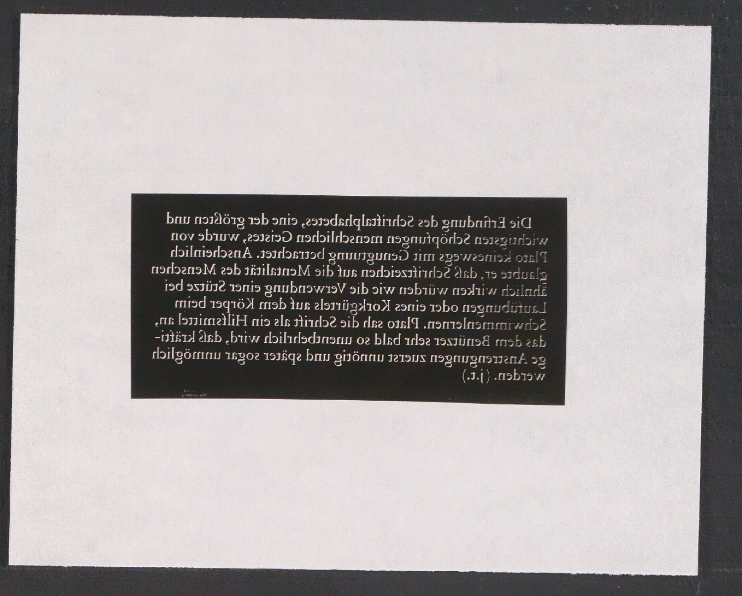 Negativfilme für Reproduktionen von Entwürfen der Sabon, der Garamond und historischer Schrifttypen — Blatt 12