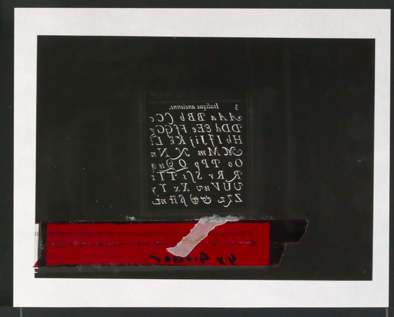 Negativfilme für Reproduktionen von Entwürfen der Sabon, der Garamond und historischer Schrifttypen — Blatt 30
