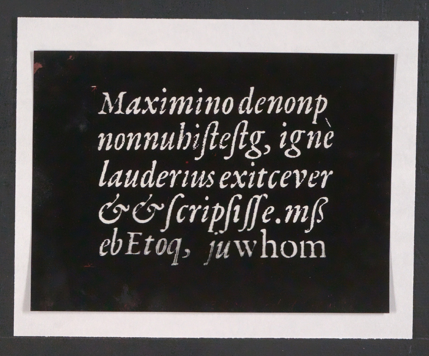 Negativfilme für Reproduktionen von Entwürfen der Sabon, der Garamond und historischer Schrifttypen — Blatt 31