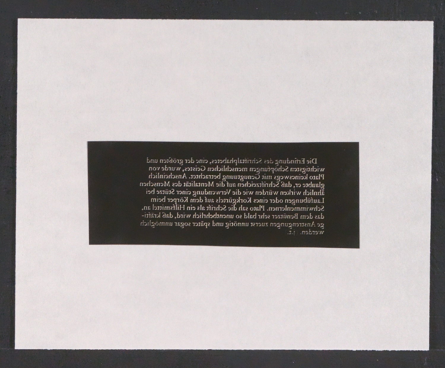 Negativfilme für Reproduktionen von Entwürfen der Sabon, der Garamond und historischer Schrifttypen — Blatt 34