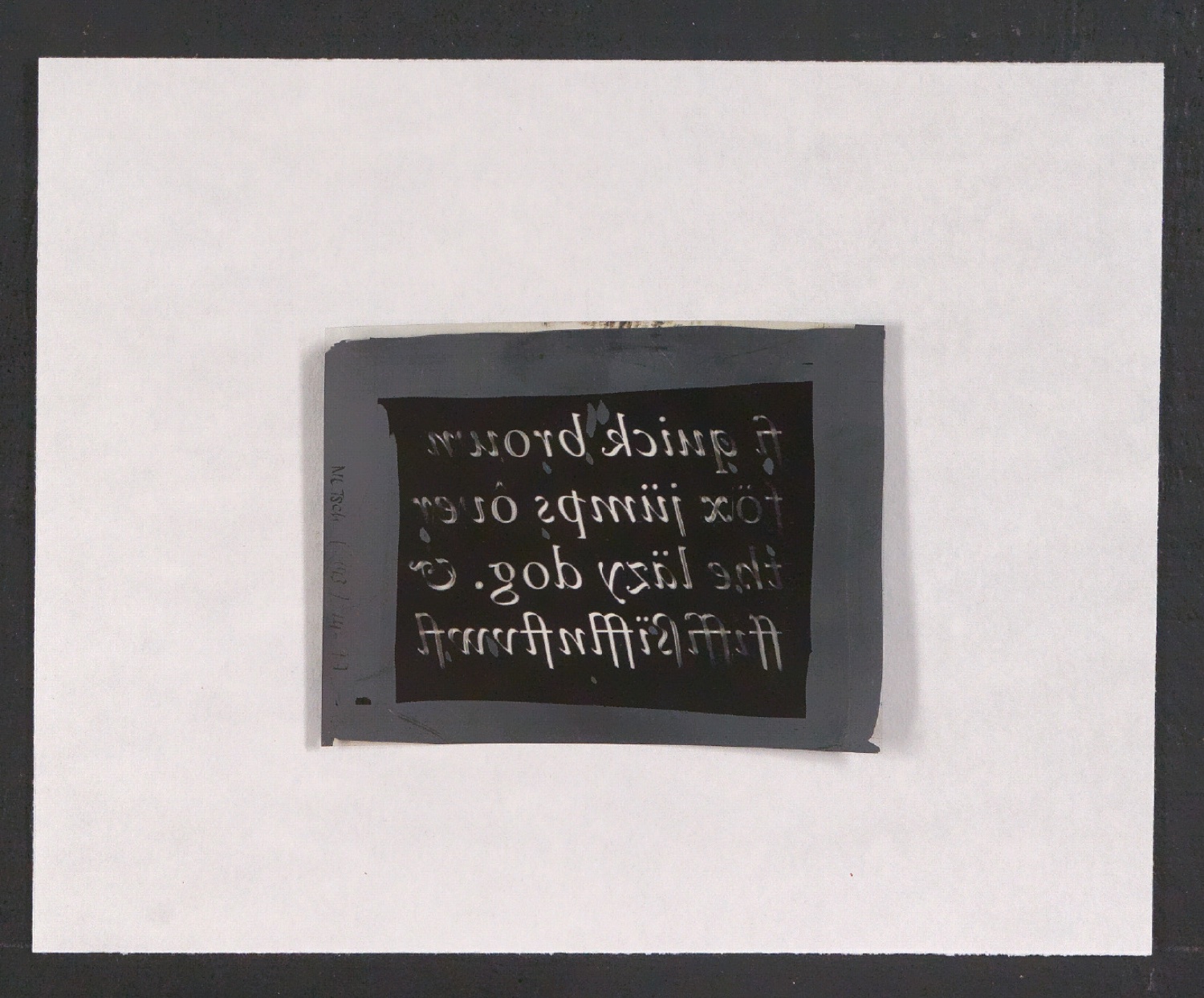 Negativfilme für Reproduktionen von Entwürfen der Sabon, der Garamond und historischer Schrifttypen — Blatt 46