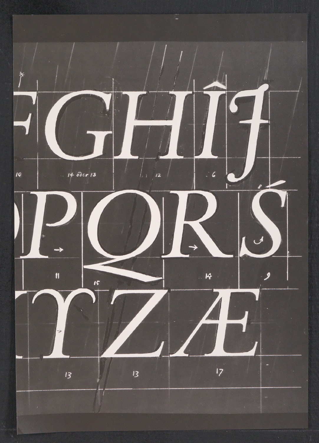 Positive und Negative Fotokopien von Entwürfen der Sabon und der Garamond — Blatt 3