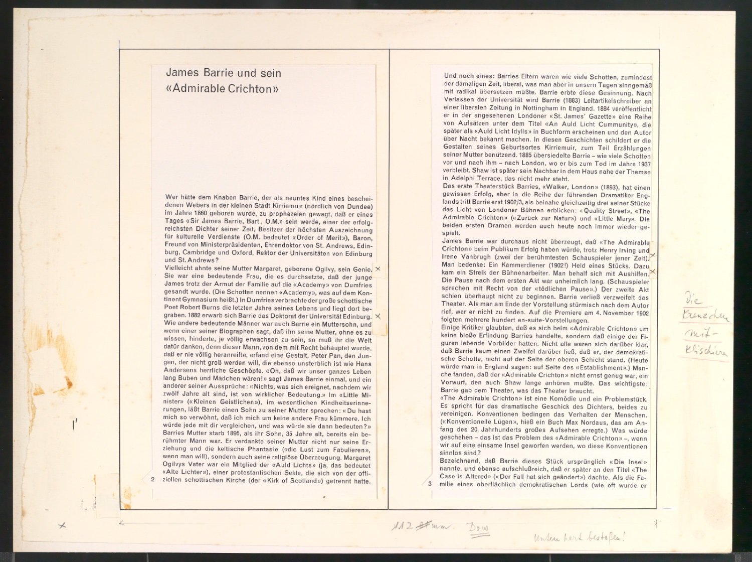 Diavorlagen für Vorträge — Blatt 1