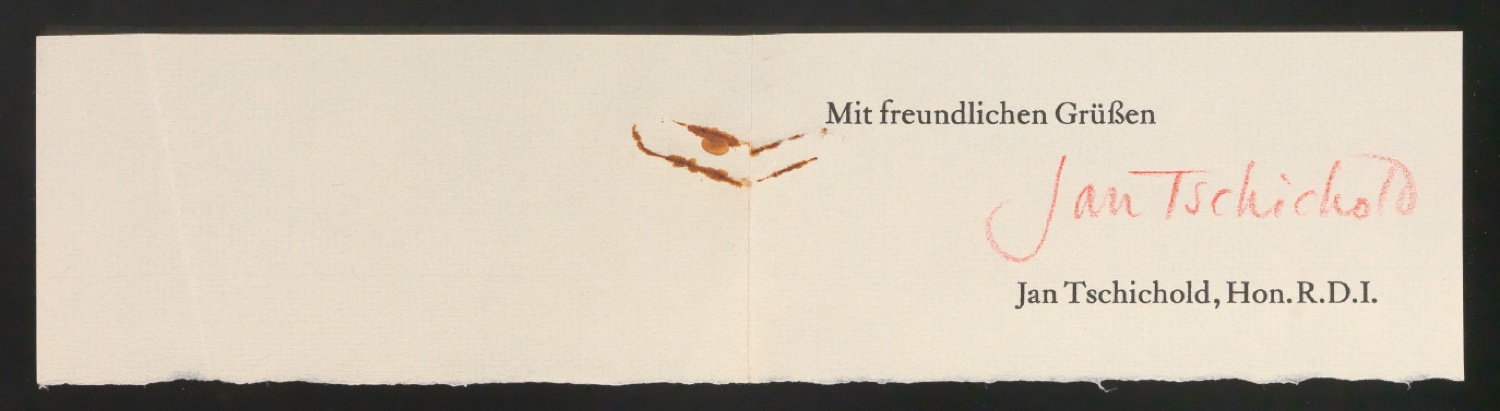 Grußkarte Mit freundlichen Grüßen — Blatt 1