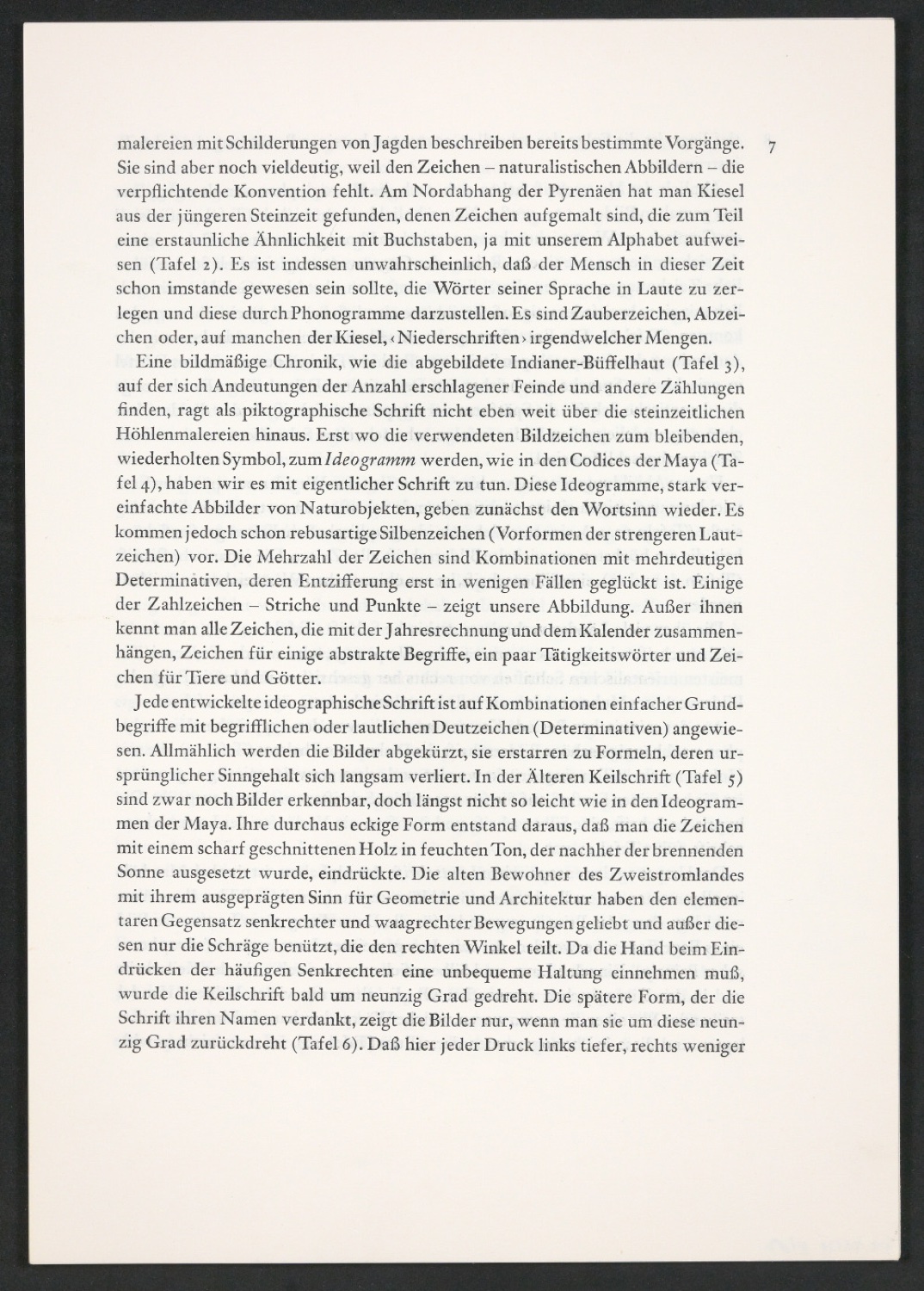 Korrekturfahnen des Textes der ersten Auflage und montierte Seiten zu Geschichte der Schrift in Bildern — Blatt 3