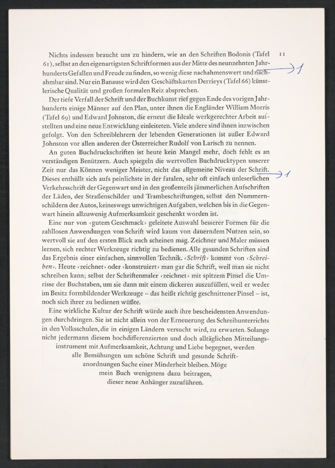 Korrekturfahnen des Textes der ersten Auflage und montierte Seiten zu Geschichte der Schrift in Bildern — Blatt 7