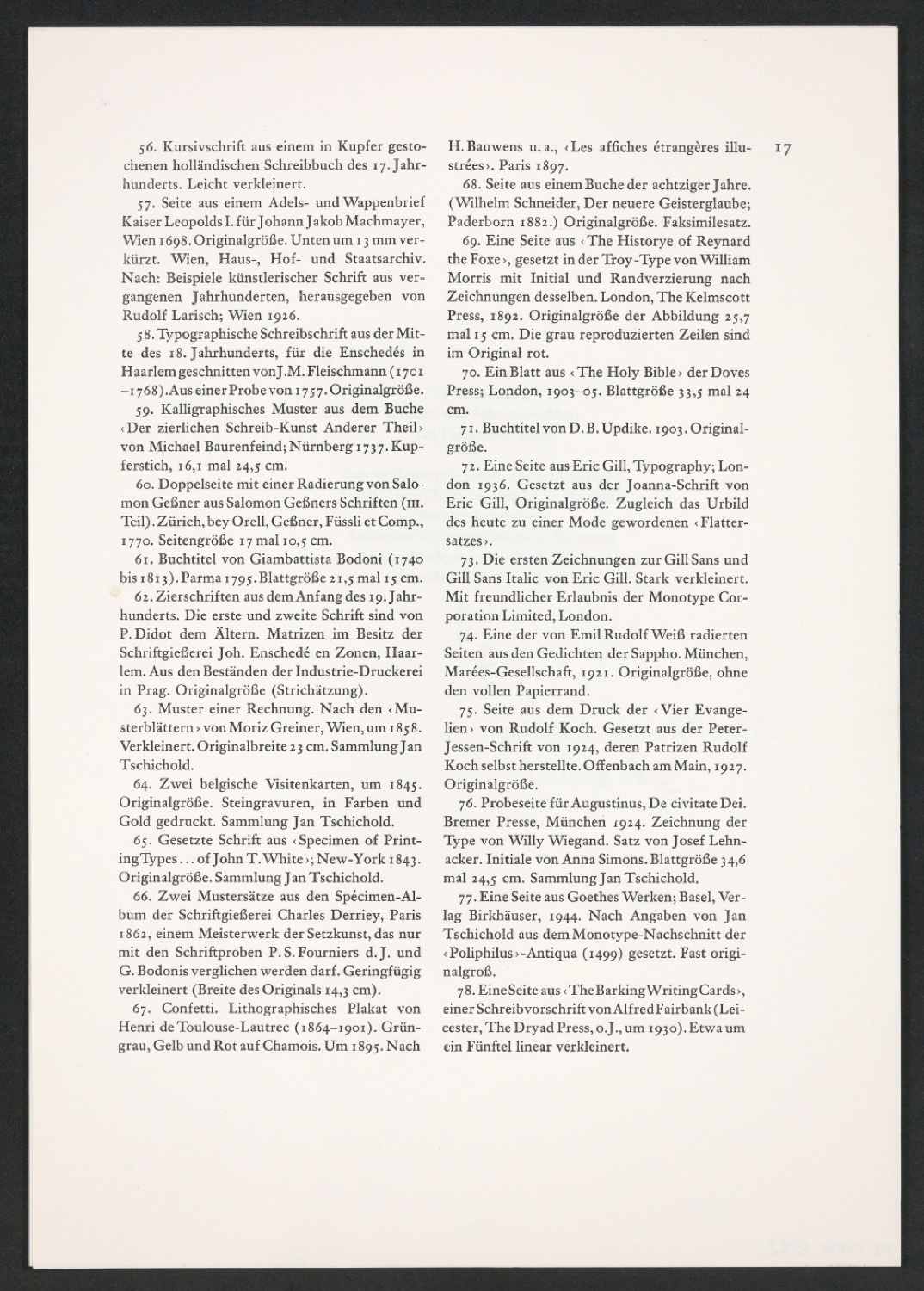 Korrekturfahnen des Textes der ersten Auflage und montierte Seiten zu Geschichte der Schrift in Bildern — Blatt 13