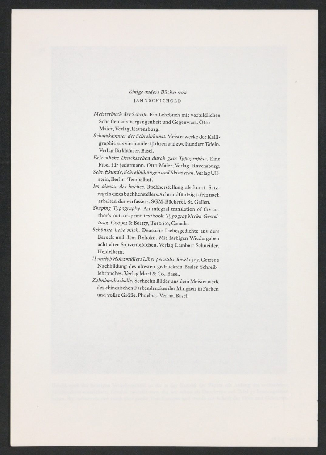Korrekturfahnen des Textes der ersten Auflage und montierte Seiten zu Geschichte der Schrift in Bildern — Blatt 17