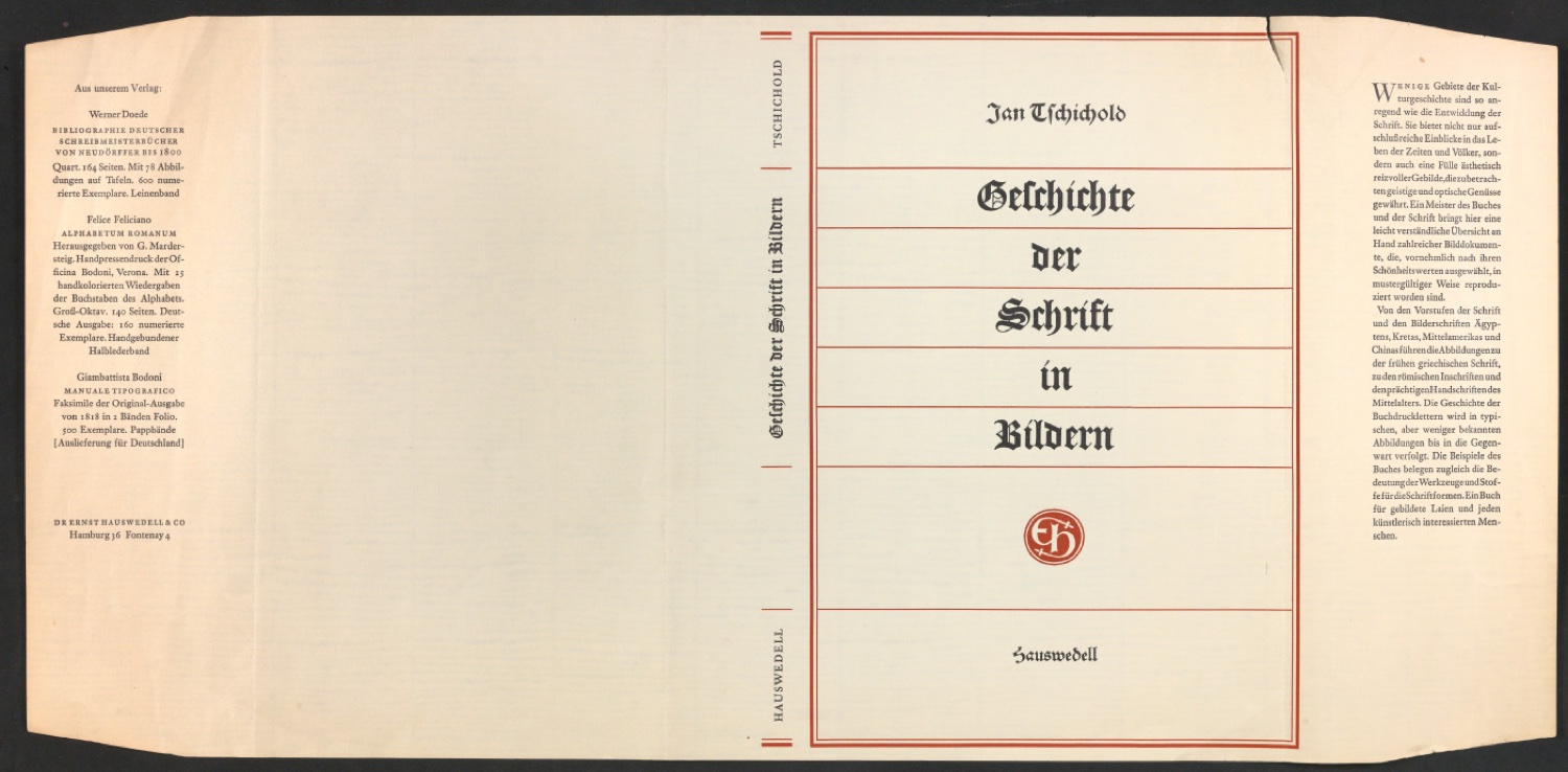 Probedrucke für Schutzumschlag von Geschichte der Schrift in Bildern — Blatt 1