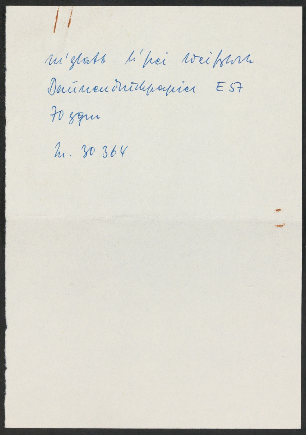Papiermuster und Gewebemuster mit Notizen Tschicholds für Druck von Geschichte der Schrift in Bildern — Blatt 3