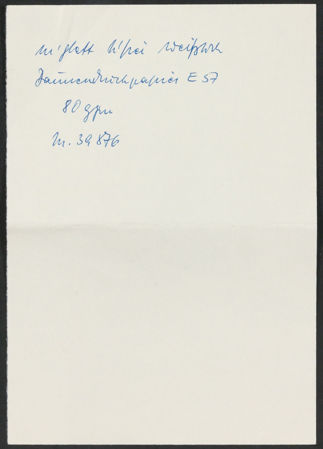 Papiermuster und Gewebemuster mit Notizen Tschicholds für Druck von Geschichte der Schrift in Bildern — Blatt 5