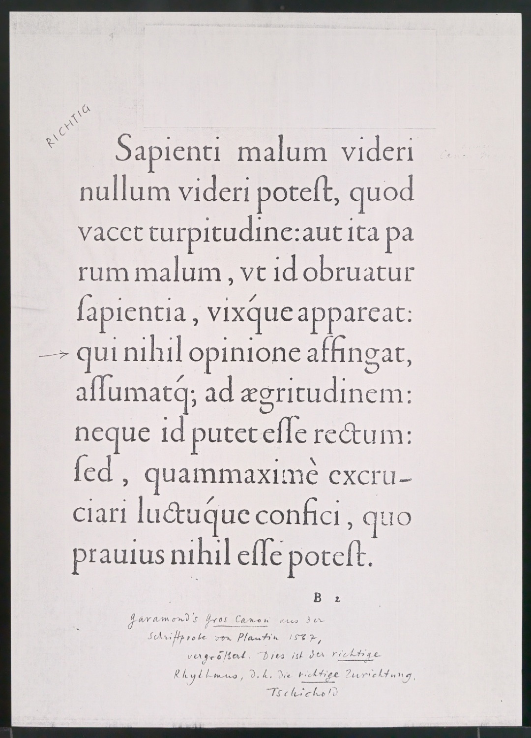 Fotokopien der Gros Canon von Claude Garamond — Blatt 3