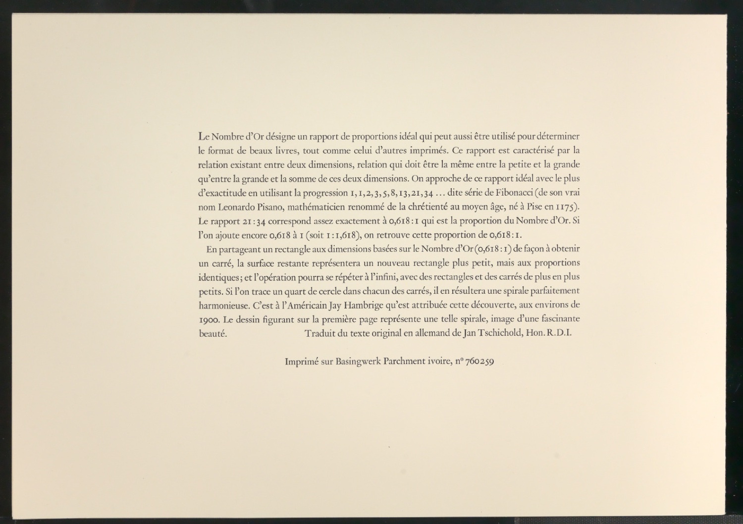 Neujahrswünsche Goldener Schnitt französisch von Bucherer, Kurrus & Co. — Blatt 3