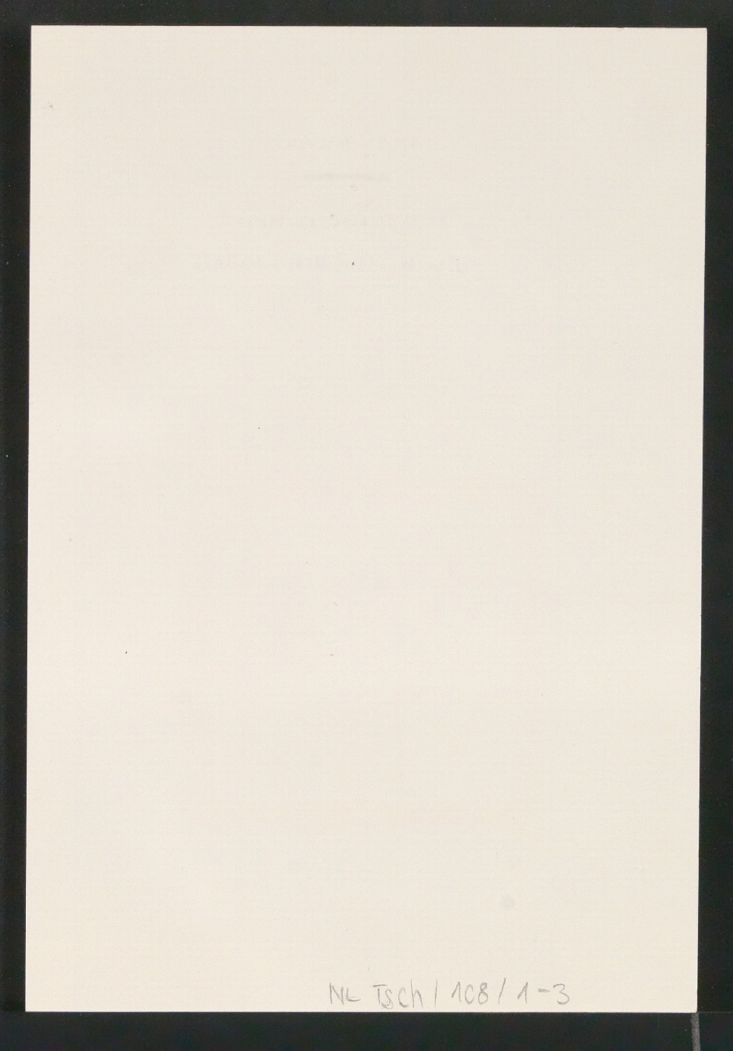 Entwurf für das Titelblatt für Von chinesischer Buch- und Drucktechnik (Manuskript) — Blatt 2