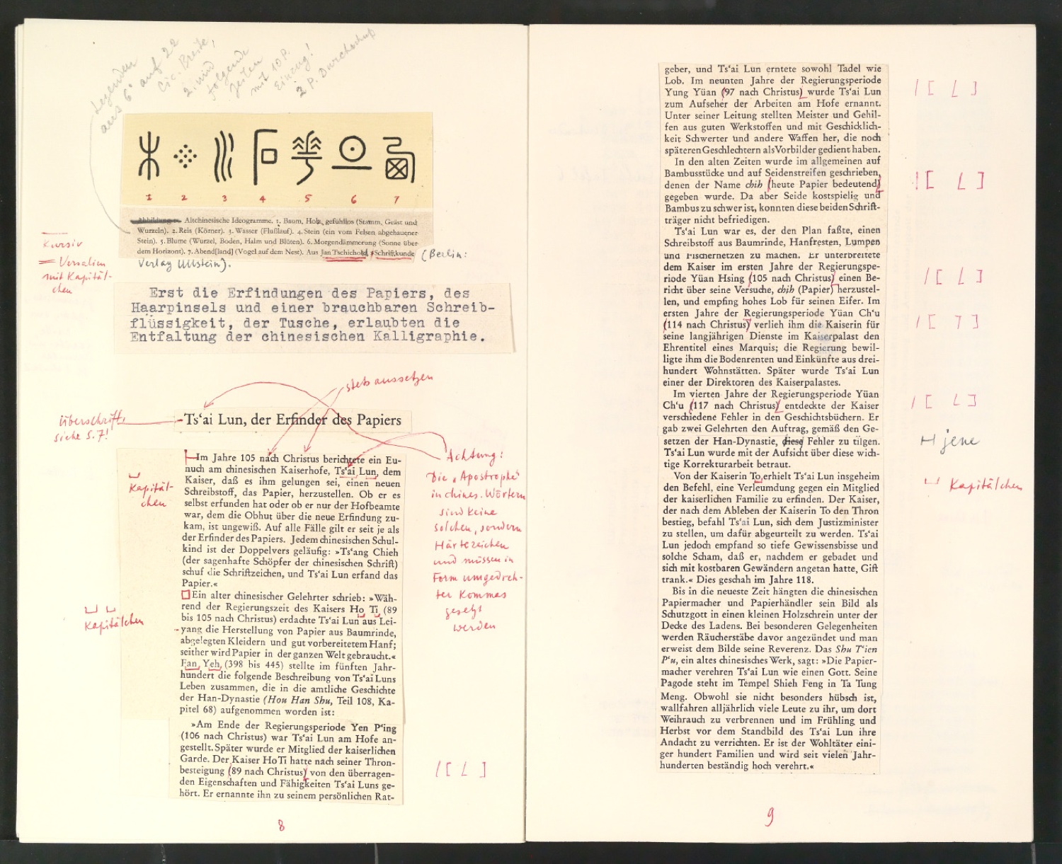Von chinesischer Buch- und Drucktechnik [Manuskript] — Blatt 6