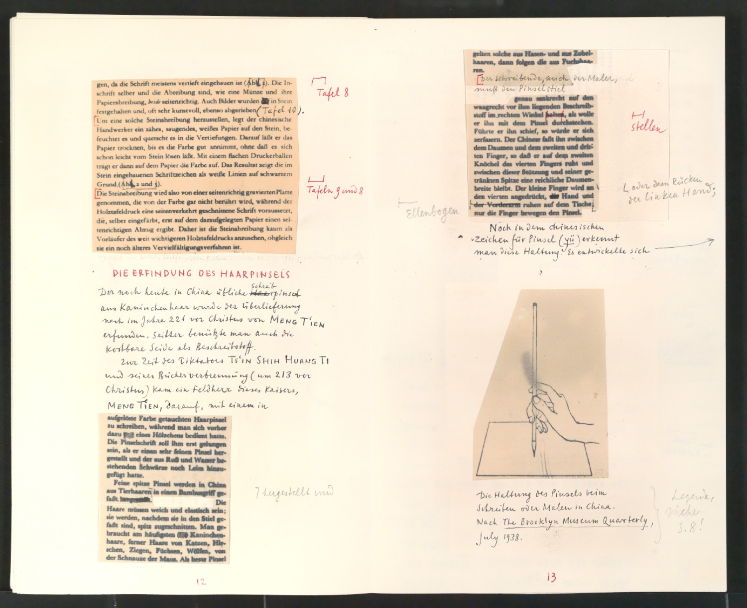 Von chinesischer Buch- und Drucktechnik [Manuskript] — Blatt 8