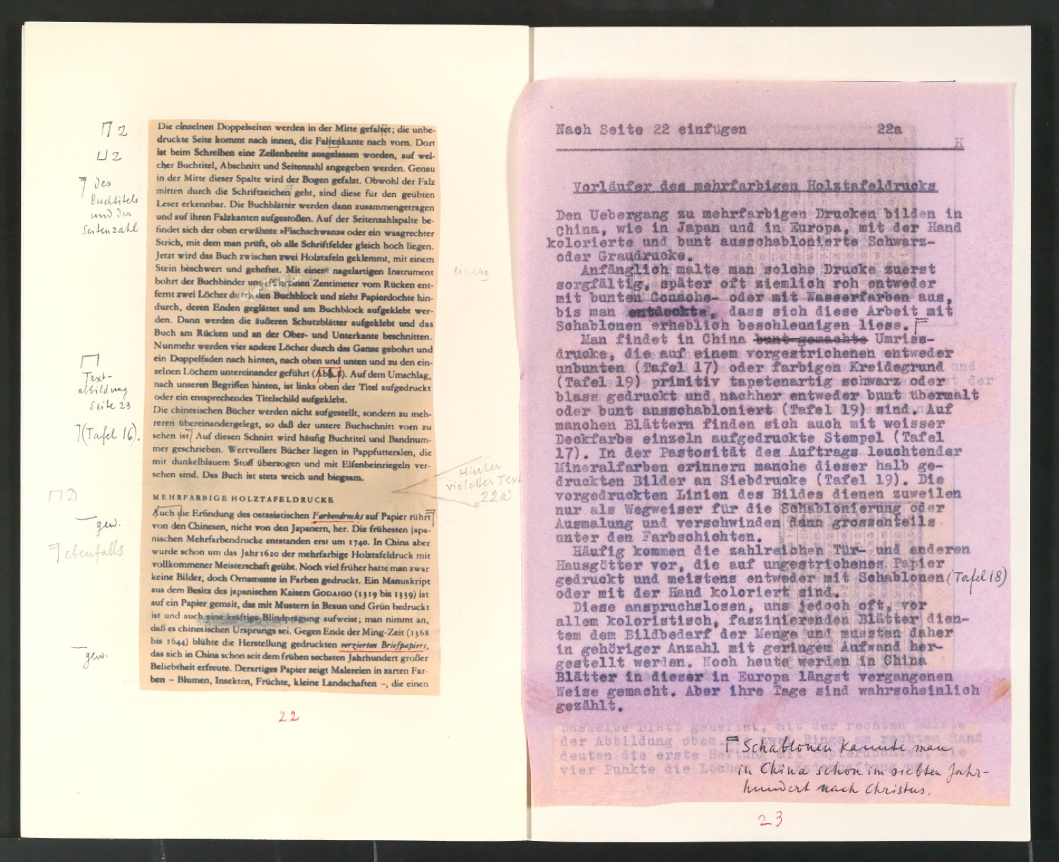 Von chinesischer Buch- und Drucktechnik [Manuskript] — Blatt 13