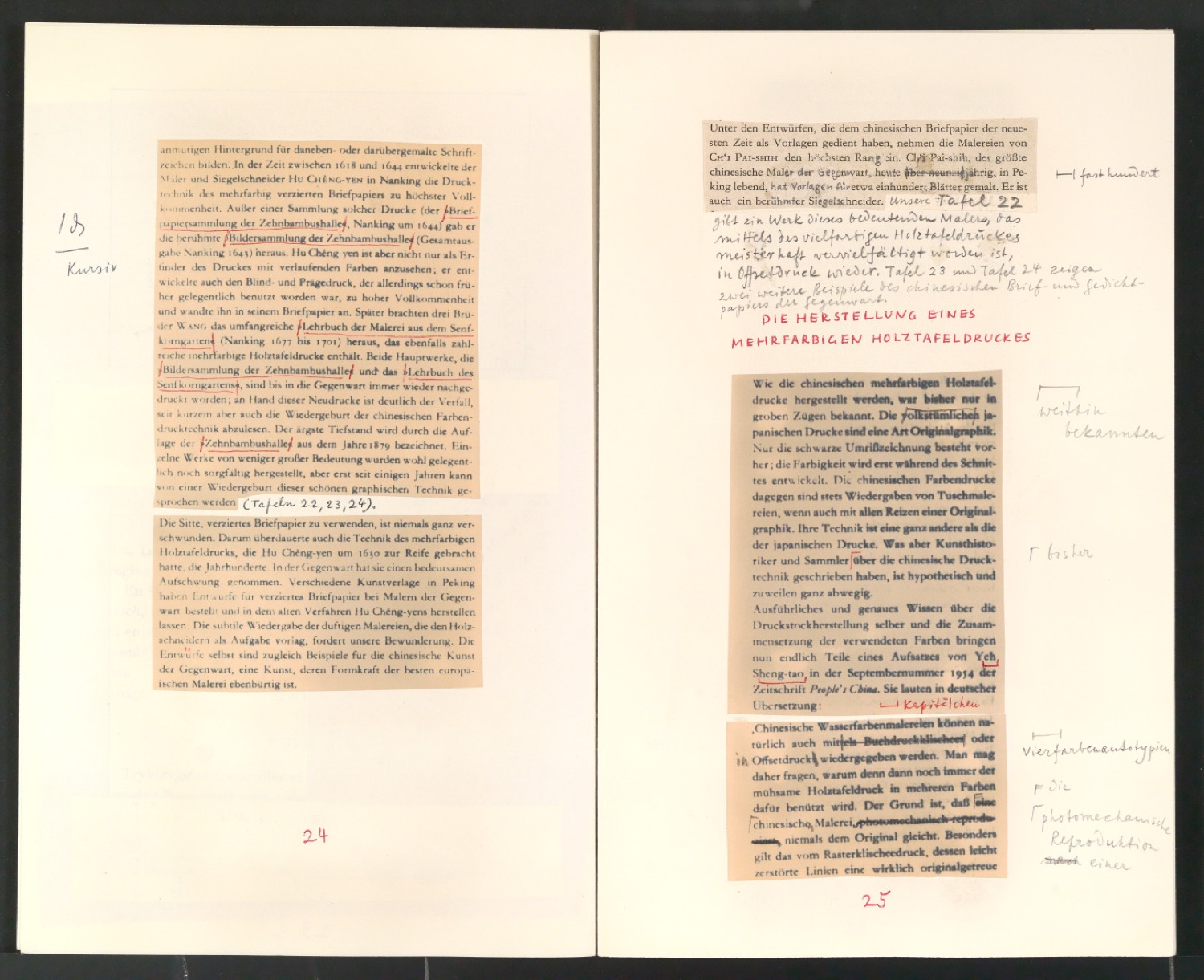 Von chinesischer Buch- und Drucktechnik [Manuskript] — Blatt 15