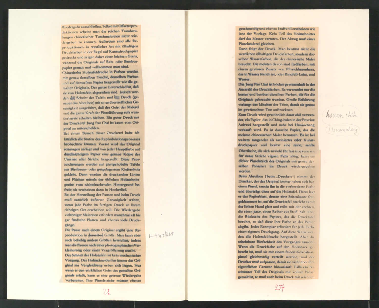 Von chinesischer Buch- und Drucktechnik [Manuskript] — Blatt 16