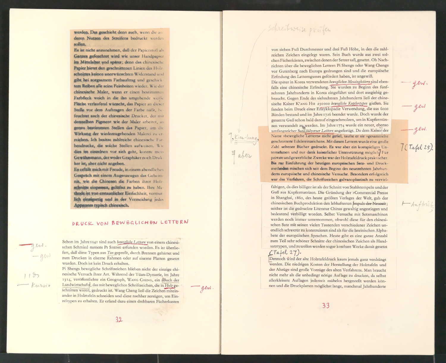 Von chinesischer Buch- und Drucktechnik [Manuskript] — Blatt 19