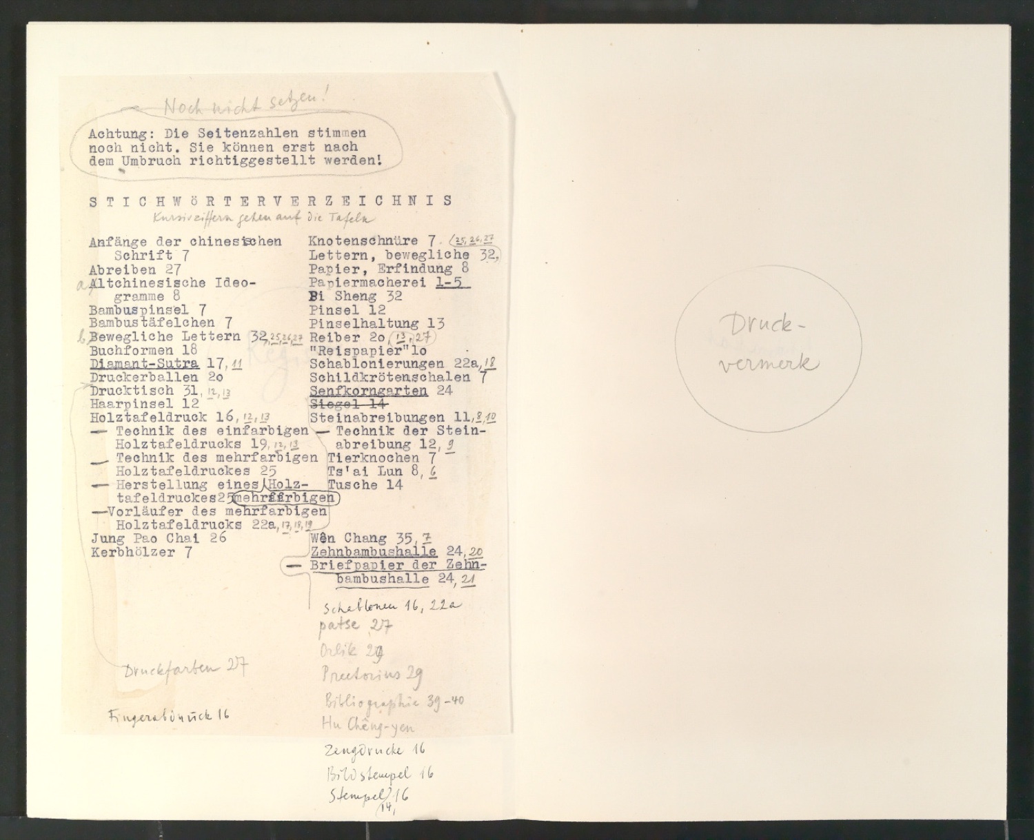 Von chinesischer Buch- und Drucktechnik [Manuskript] — Blatt 39