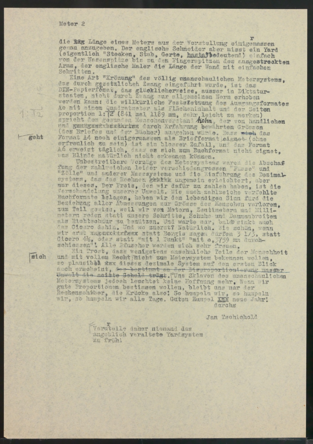 Vom Meter — Blatt 9