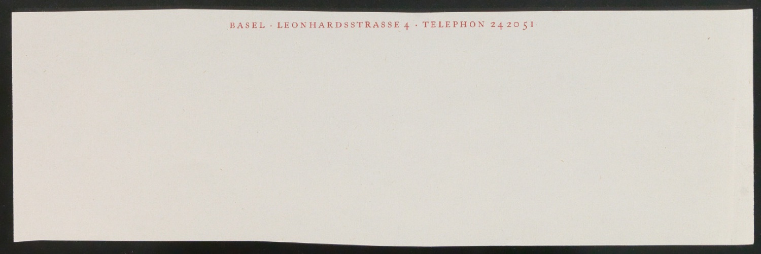 Probedrucke von Briefbögen Corporate Design Freunde Alter Musik Basel — Blatt 3