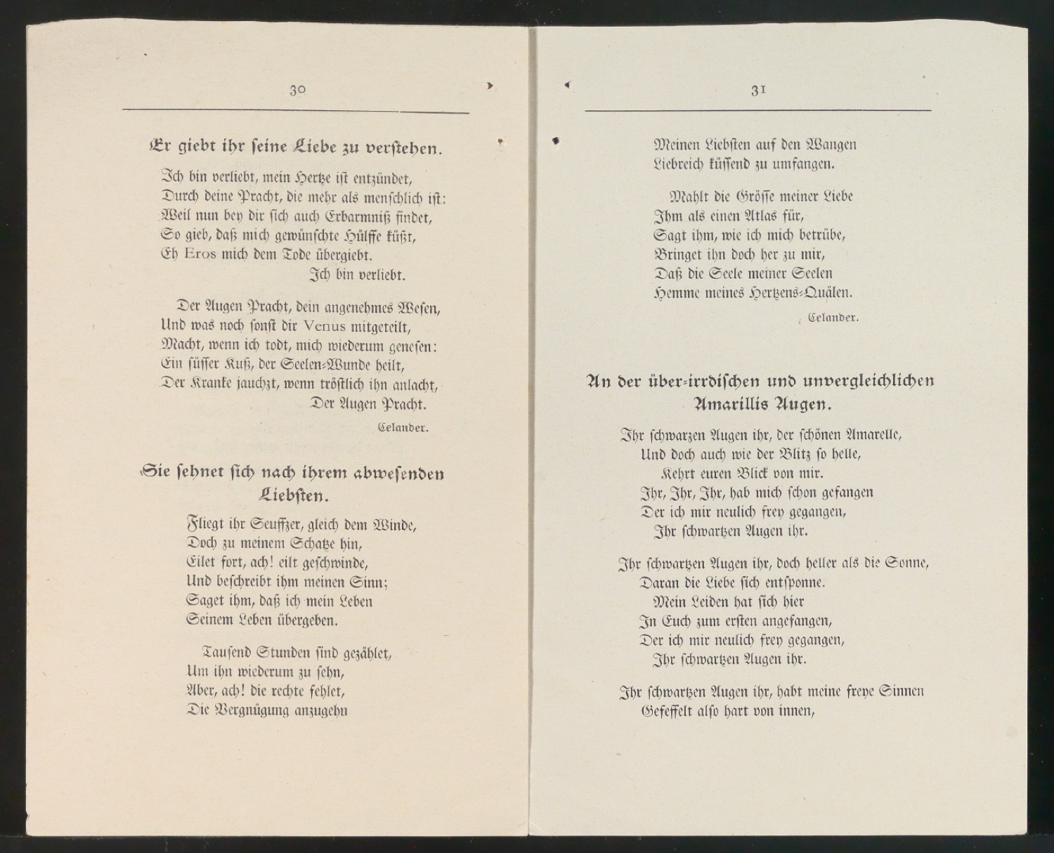 Korrekturbögen mit Probedruck eines Schutzumschlages für Schönste, liebe mich — Blatt 18
