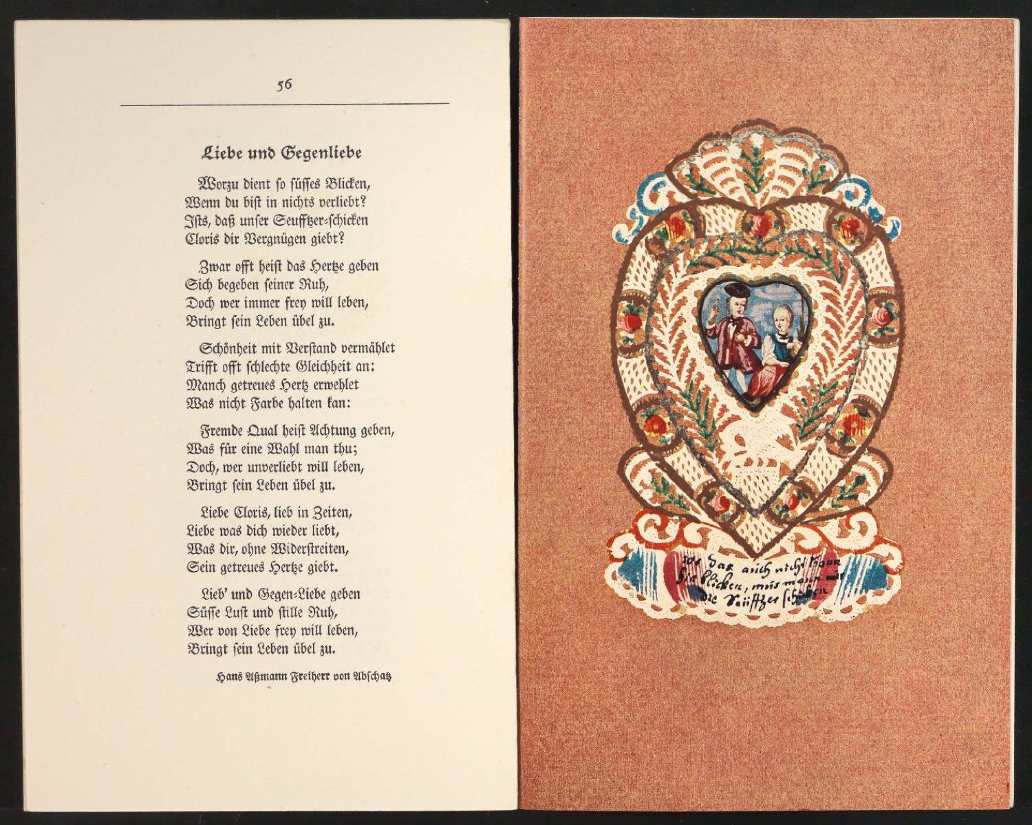 Probedruck mit montiertem Schutzumschlag für Schönste, liebe mich — Blatt 38