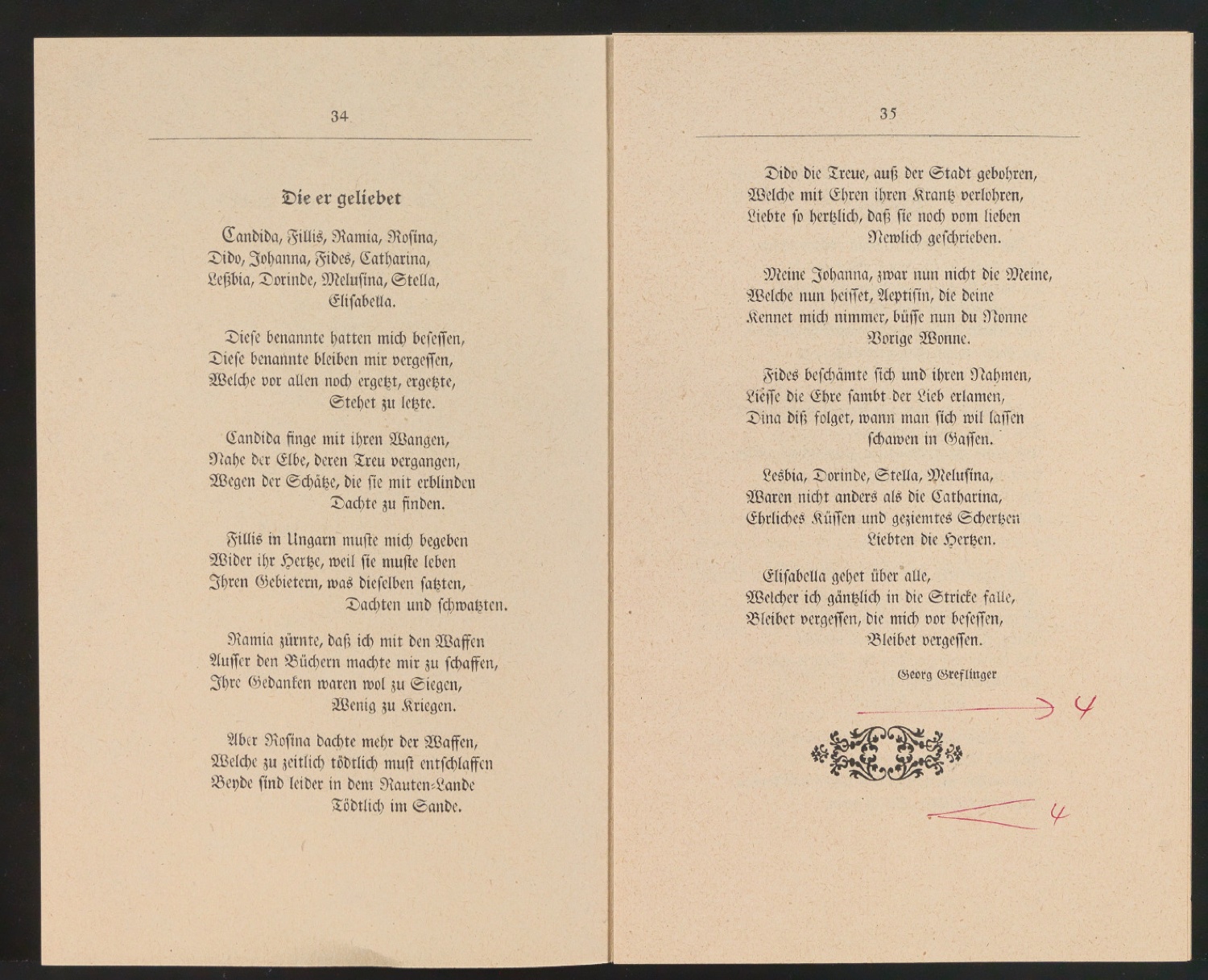 Korrekturbögen 4. Korrektur für Schönste, liebe mich — Blatt 19