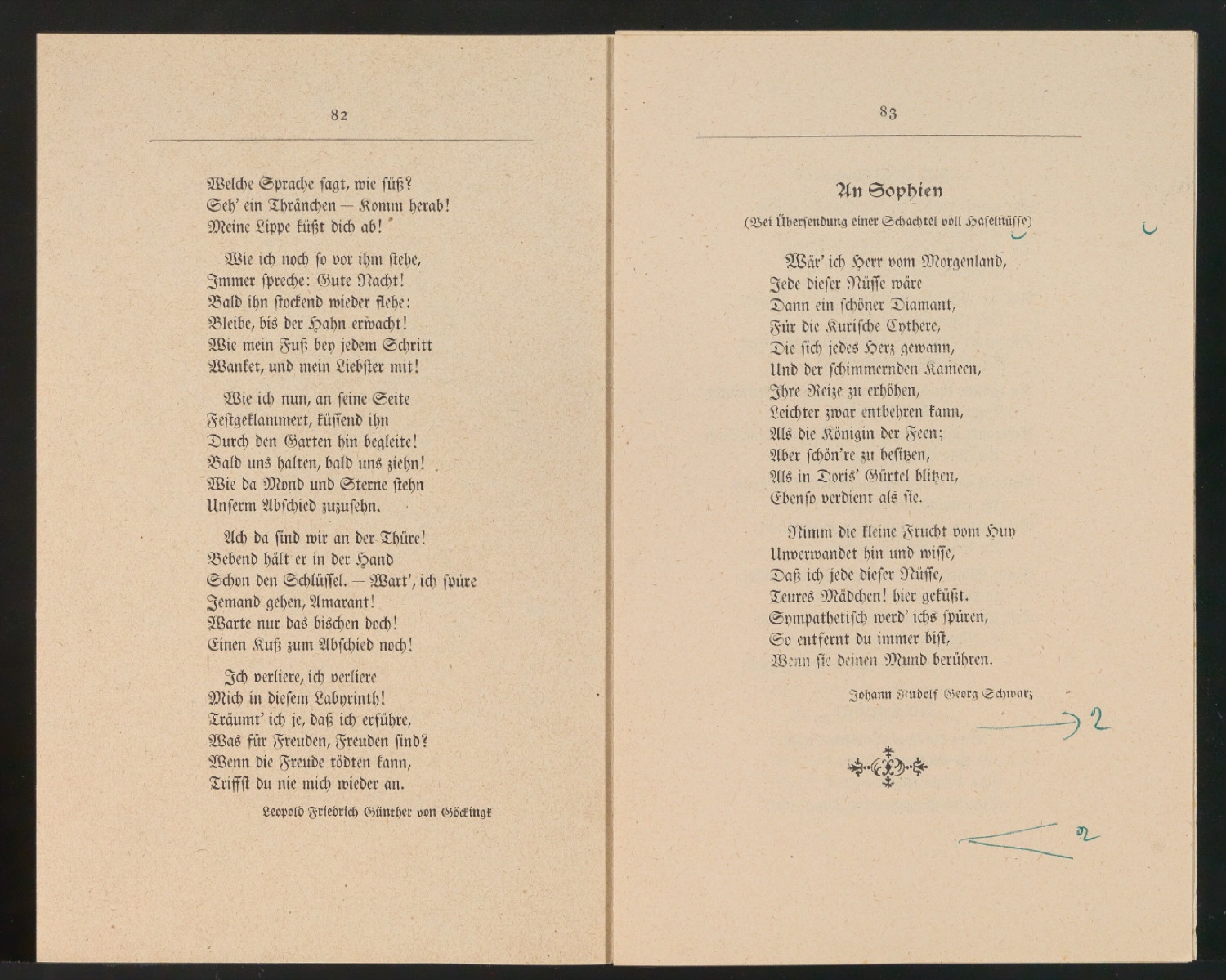 Korrekturbögen 4. Korrektur für Schönste, liebe mich — Blatt 43