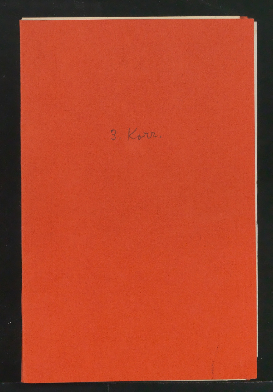 Korrekturbögen 3. Korrektur für Schönste, liebe mich — Blatt 1