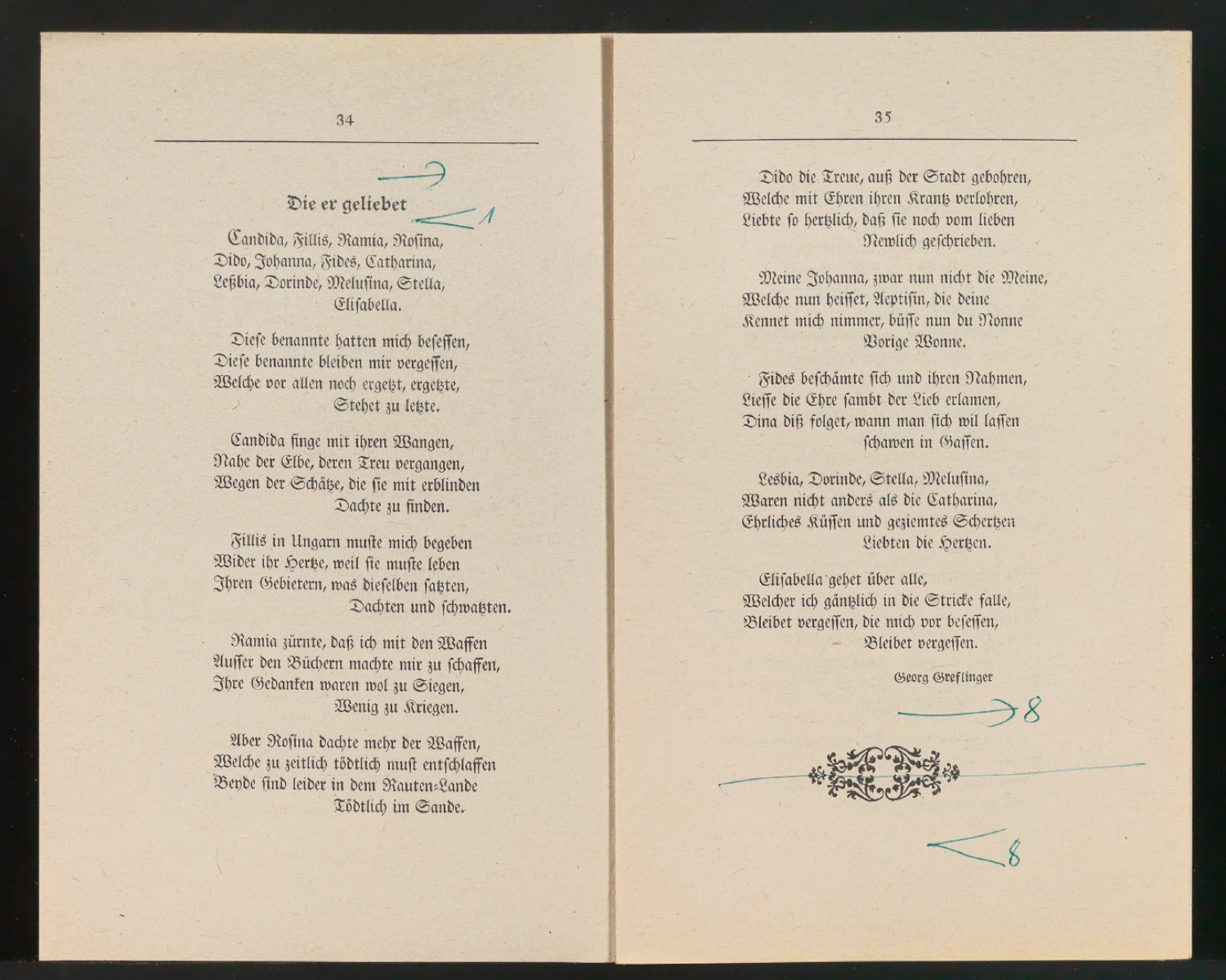 Korrekturbögen 3. Korrektur für Schönste, liebe mich — Blatt 21