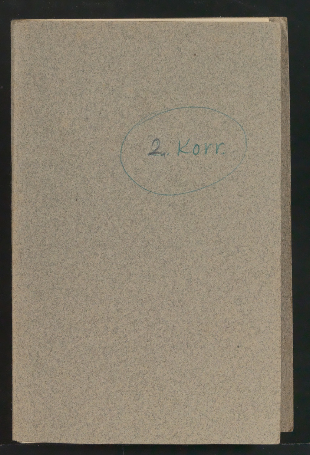 Korrekturbögen 2. Korrektur für Schönste, liebe mich — Blatt 1