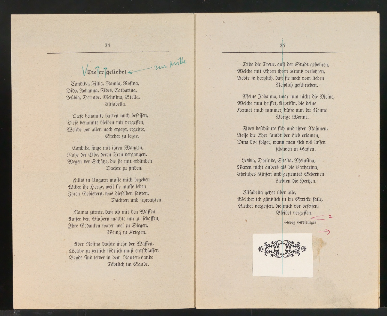 Korrekturbögen 2. Korrektur für Schönste, liebe mich — Blatt 19