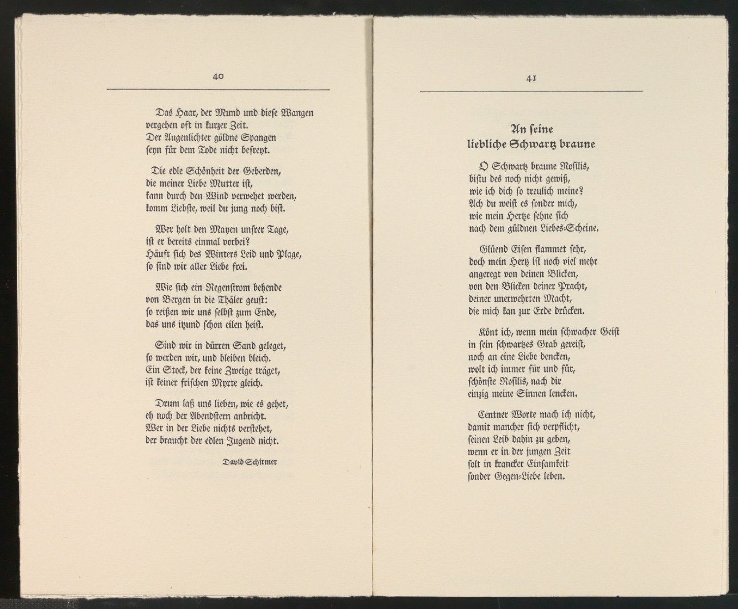 Aushängebogen für Schönste, liebe mich — Blatt 19