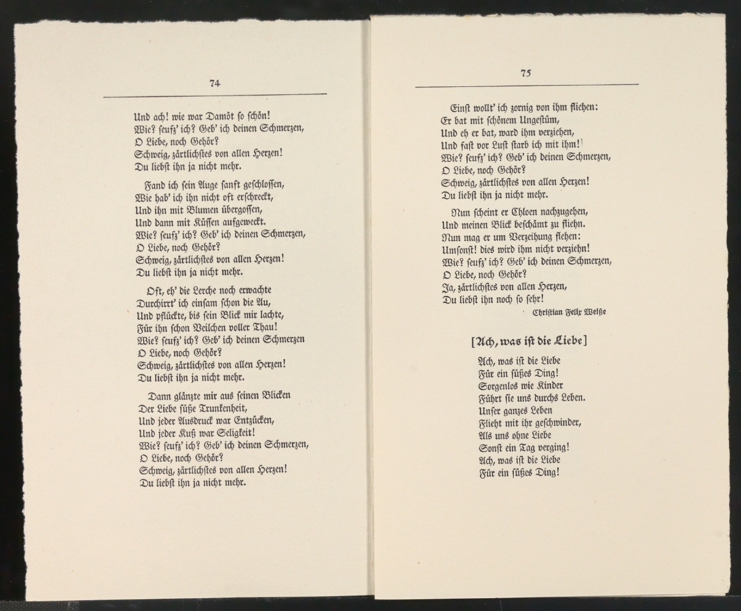 Aushängebogen für Schönste, liebe mich — Blatt 36