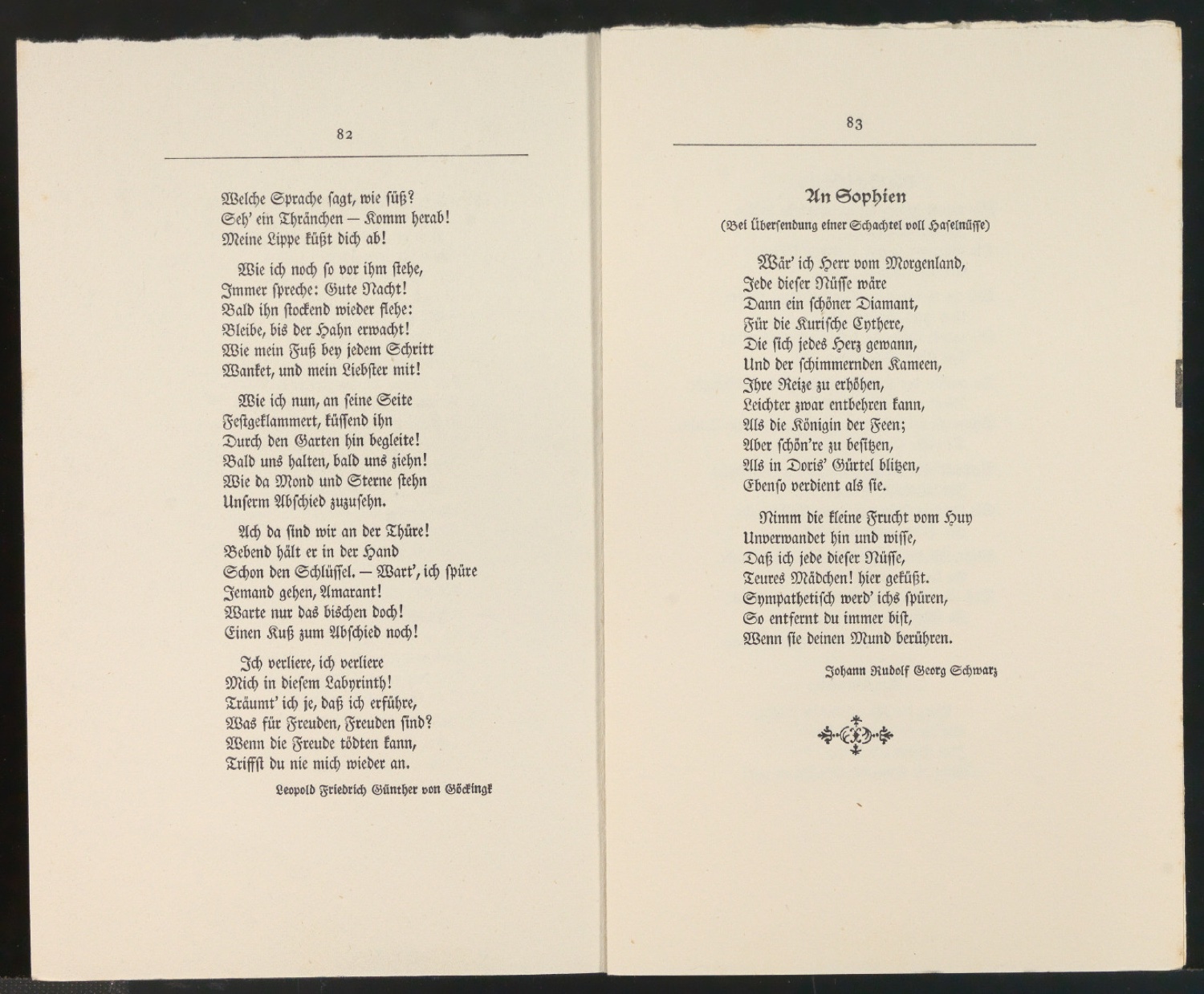 Aushängebogen für Schönste, liebe mich — Blatt 40