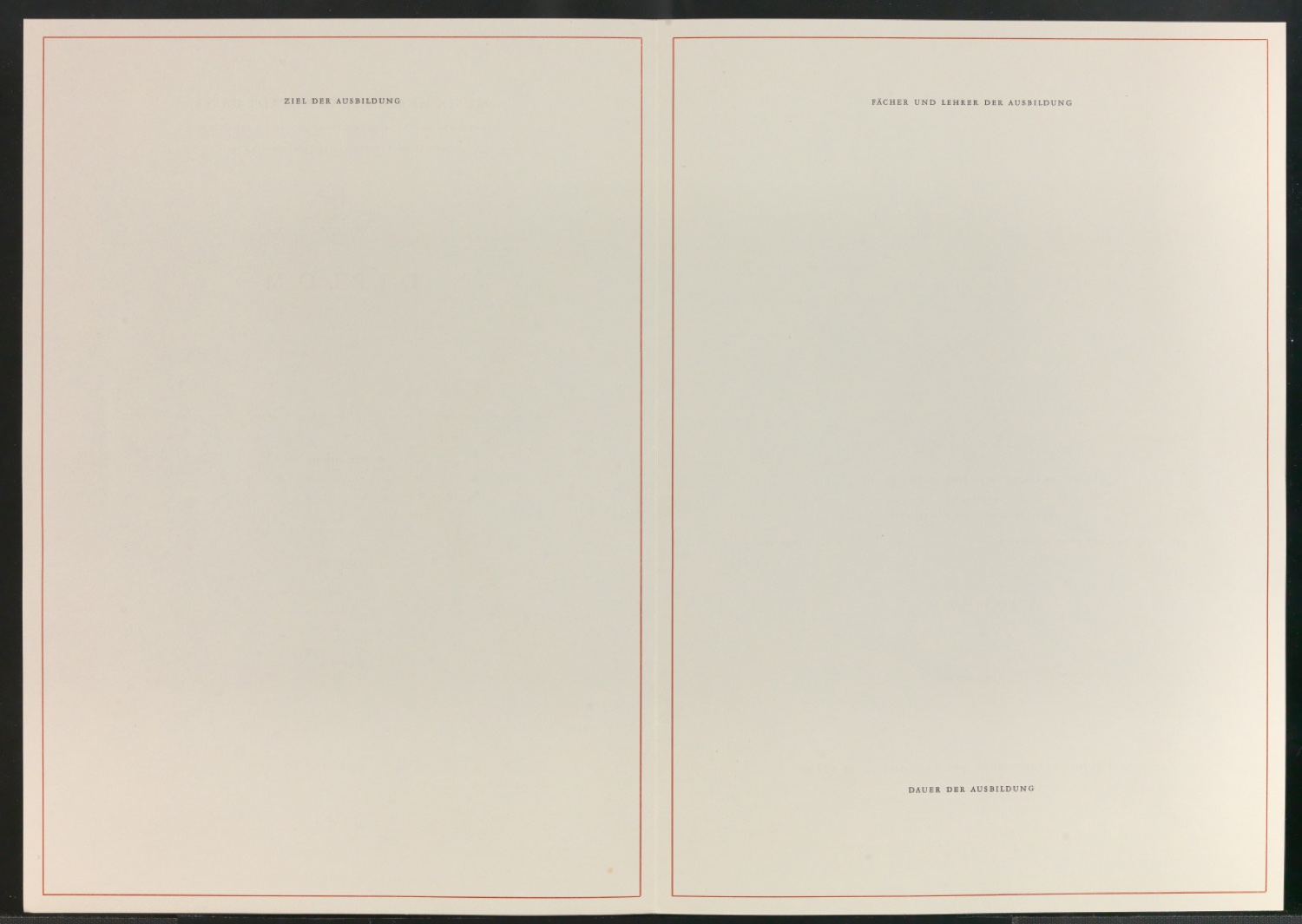 Zeugnisvordruck Diplom der Musik-Akademie Basel — Blatt 2