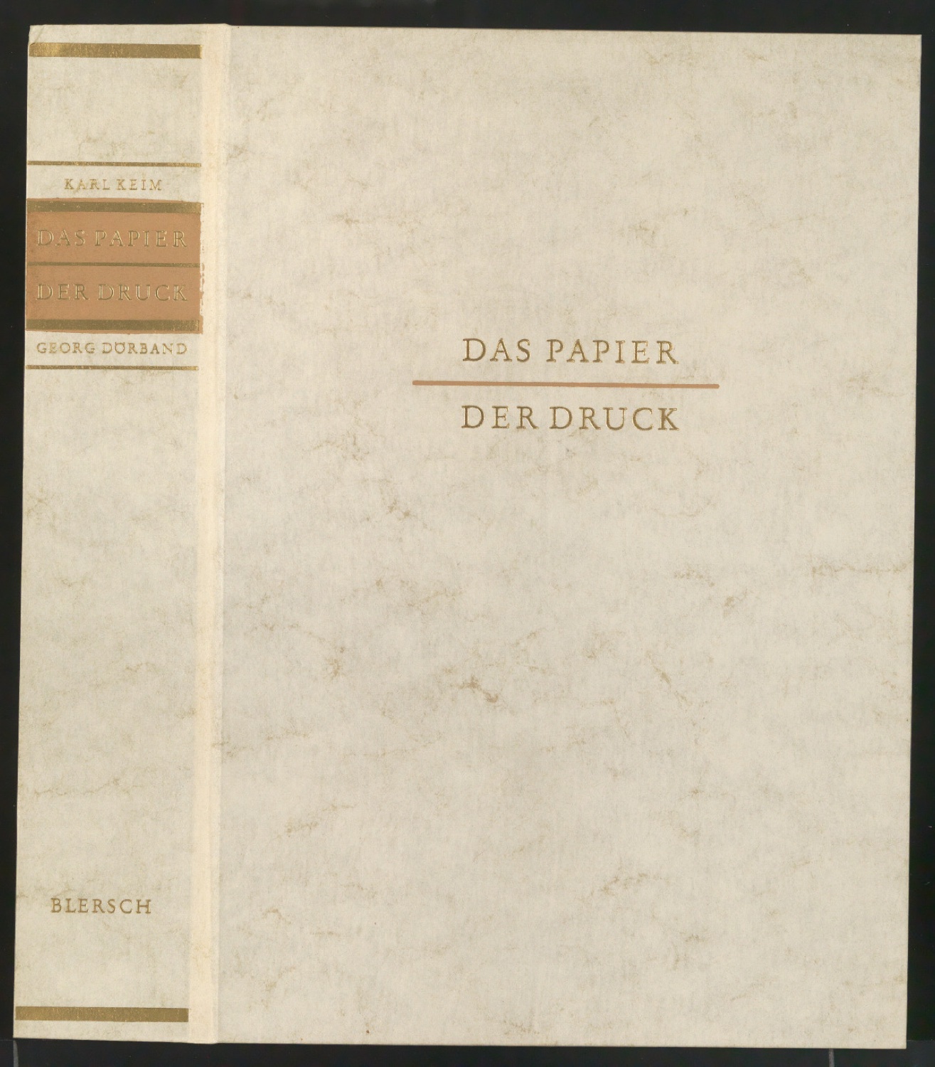 Einbanddecke für Das Papier - Der Druck — Blatt 1