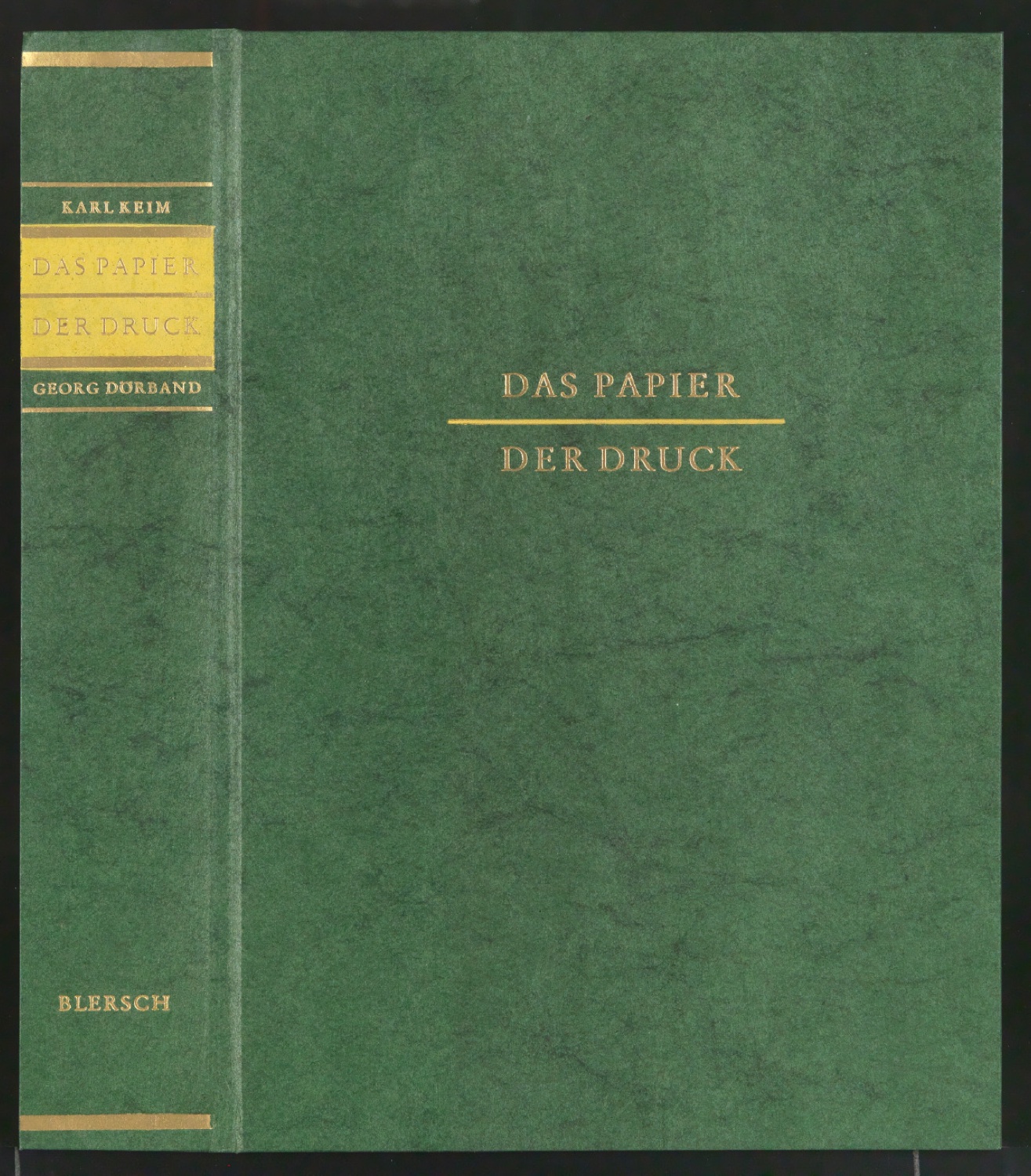Einbanddecke für Das Papier - Der Druck — Blatt 1