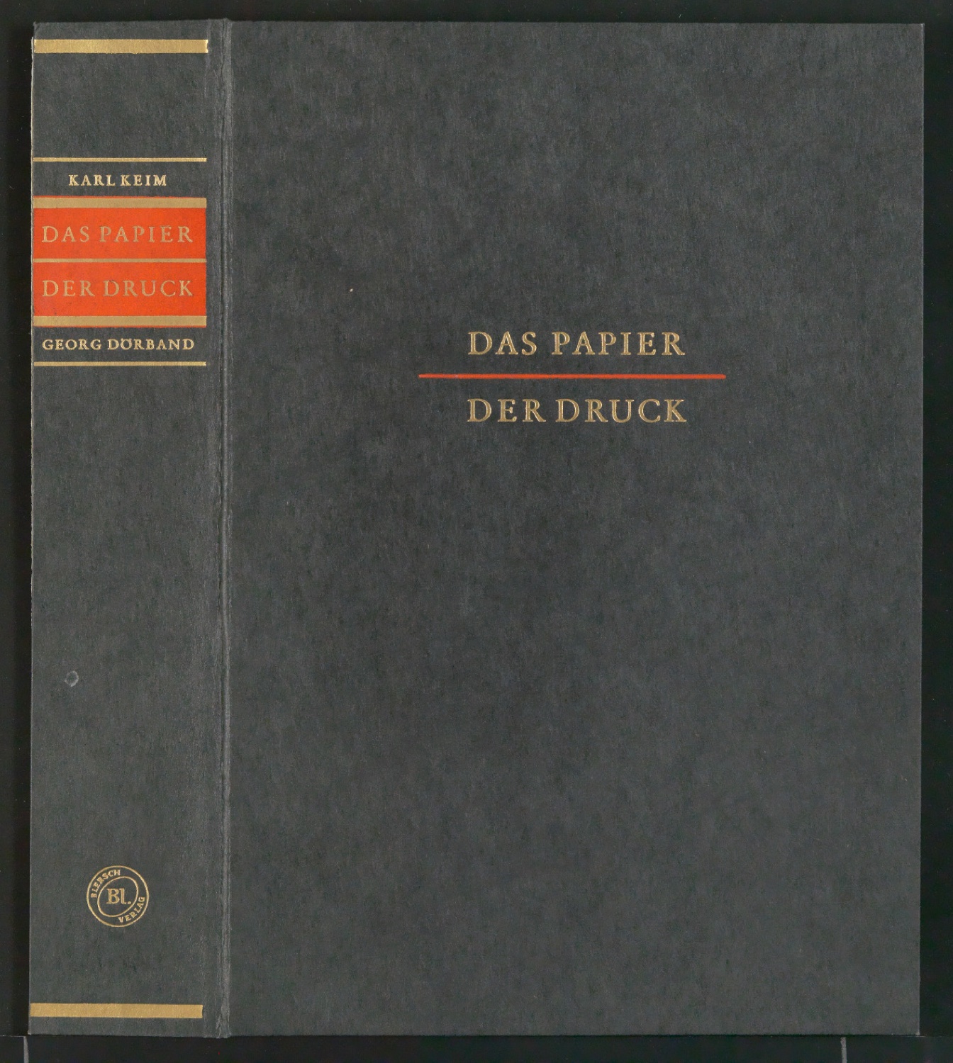 Einbanddecke für Das Papier - Der Druck — Blatt 1