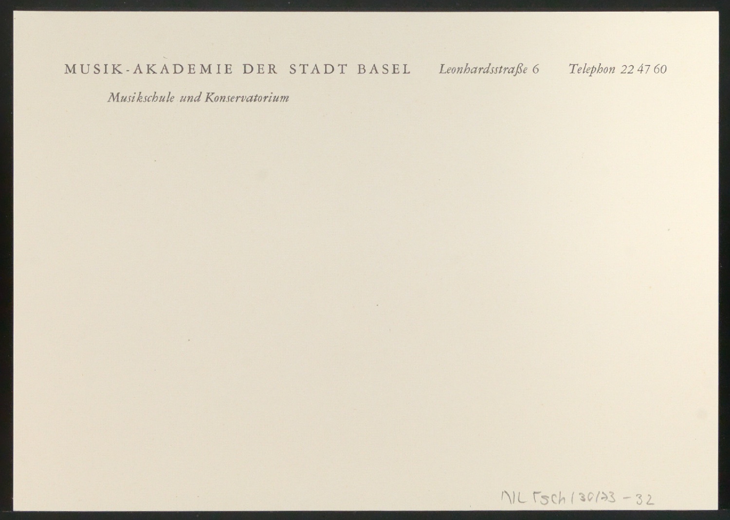 Belegexemplare vom Corporate Design für Musik-Akademie Basel — Blatt 30