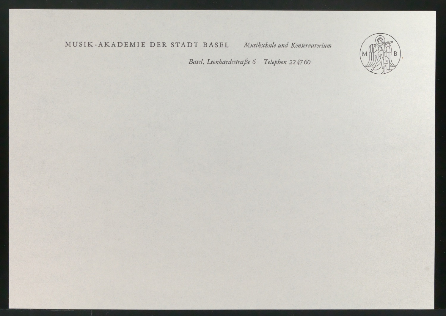 Belegexemplare vom Corporate Design für Musik-Akademie Basel — Blatt 45