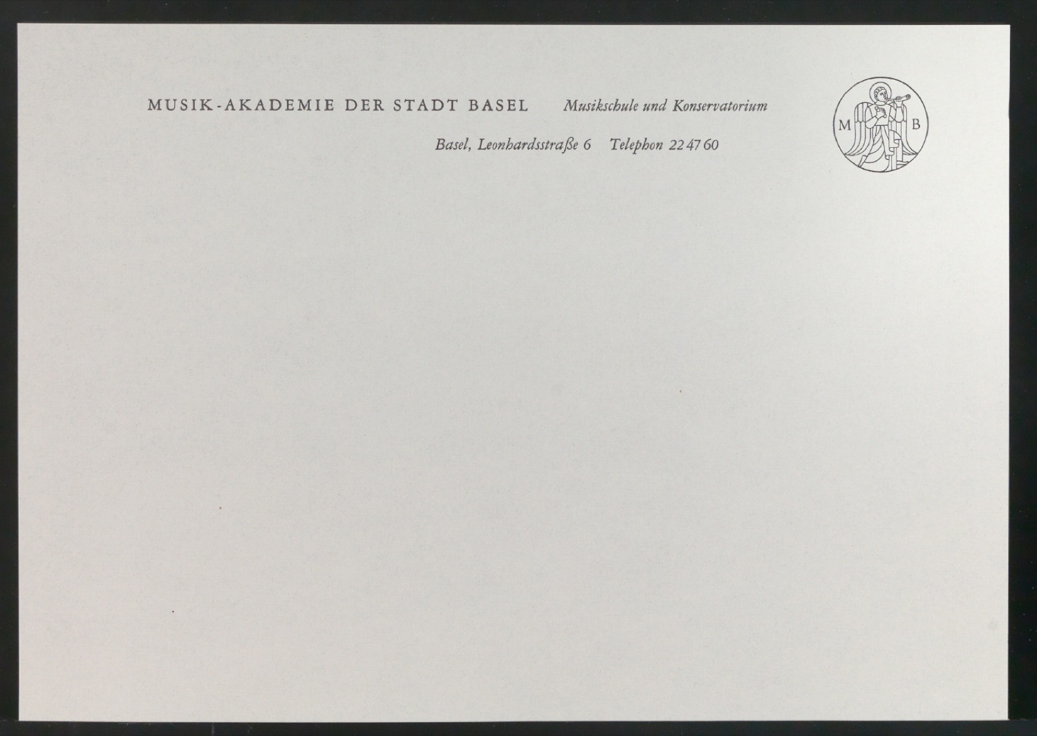 Belegexemplare vom Corporate Design für Musik-Akademie Basel — Blatt 47