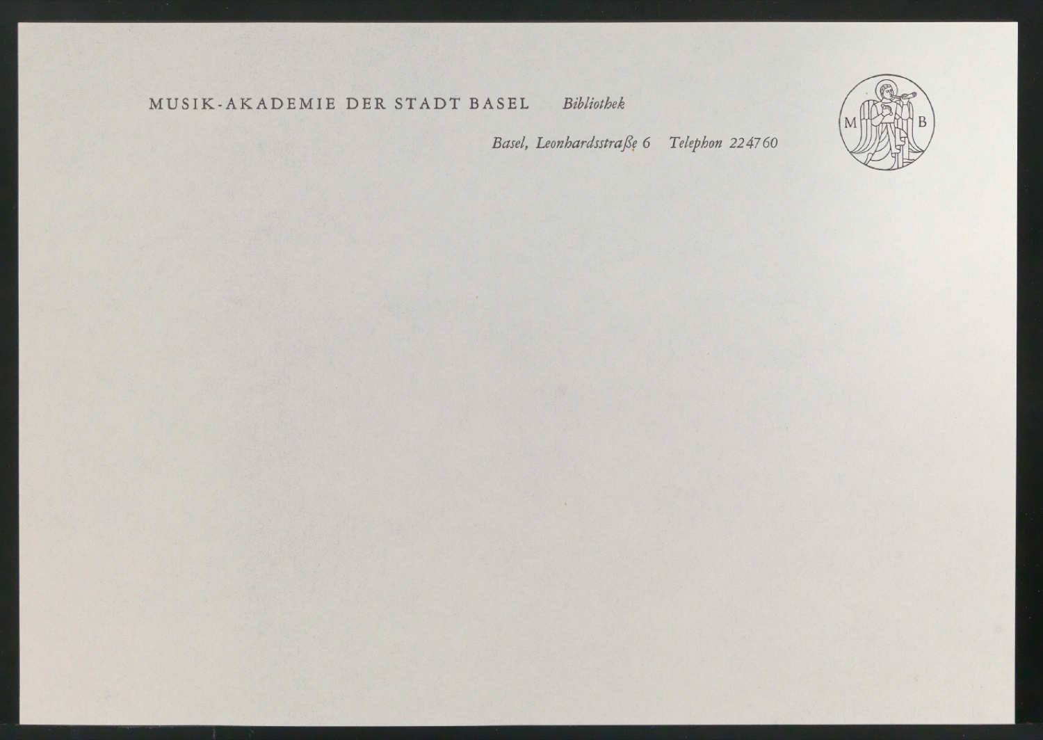 Belegexemplare vom Corporate Design für Musik-Akademie Basel — Blatt 49