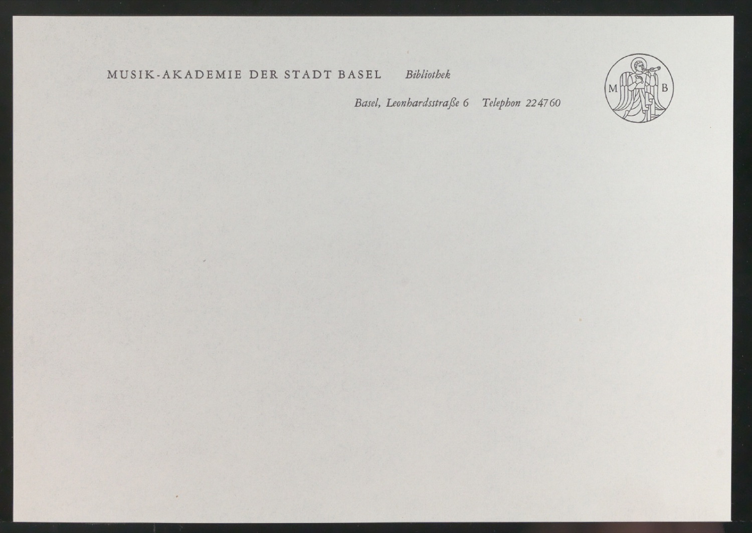 Belegexemplare vom Corporate Design für Musik-Akademie Basel — Blatt 51