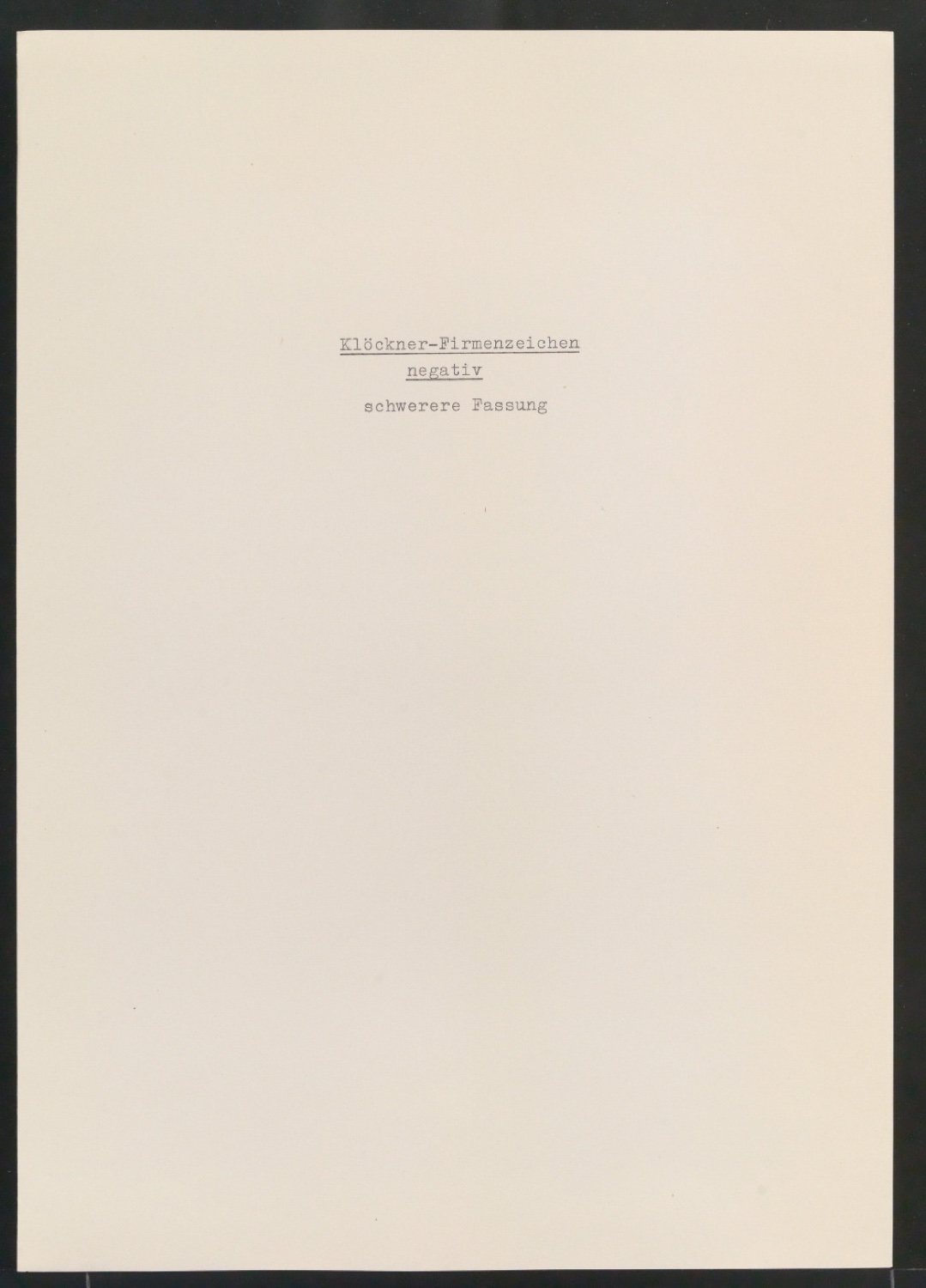 Fotokopien in unterschiedlicher Ausführung von Firmenzeichen für Klöckner & Co — Blatt 13