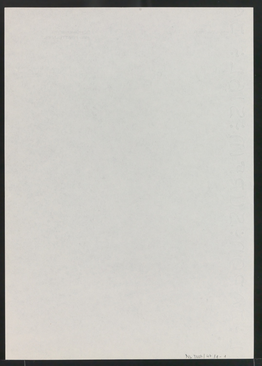 Briefbogen für Paul Sacher — Blatt 2