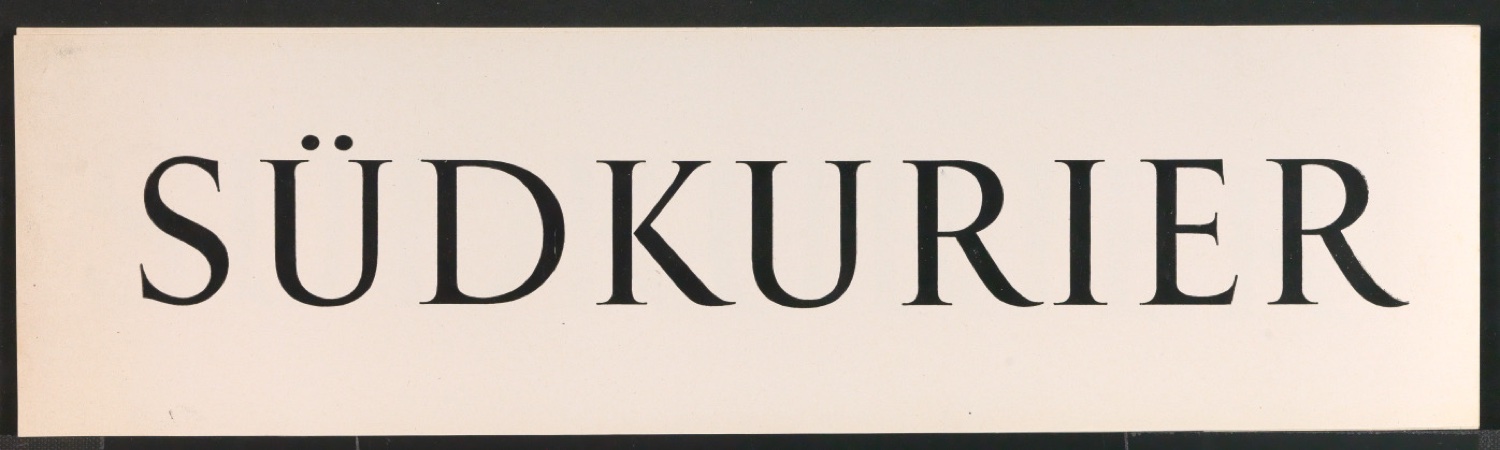 Probedrucke Zeitungskopf Südkurier — Blatt 5